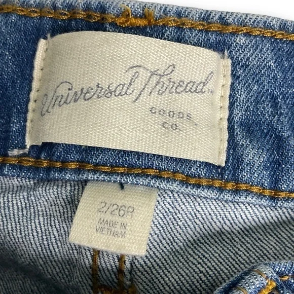 Universal Thread Vintage Recto Straight Leg Jeans Sz 2 NWT - Picture 8 of 9